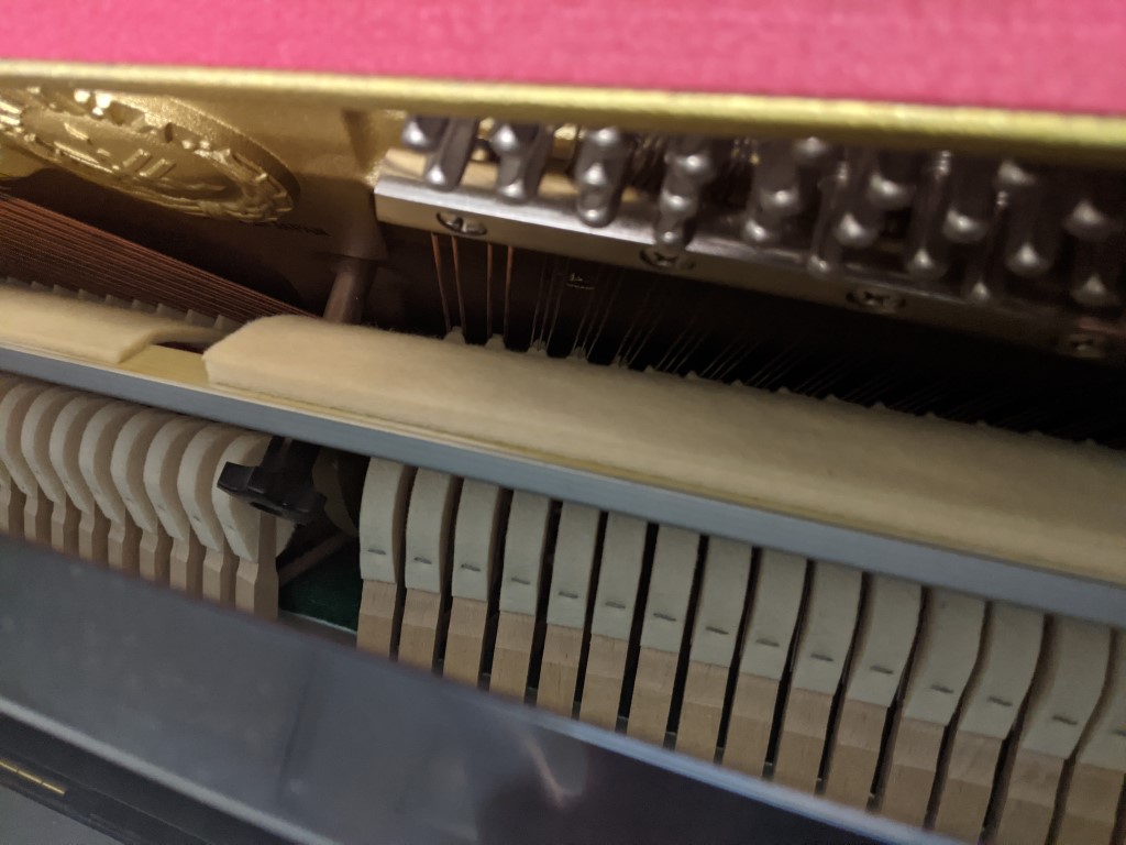 YAMAHA Black C108 — sold piano