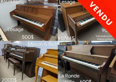 VENTE DE PIANOS